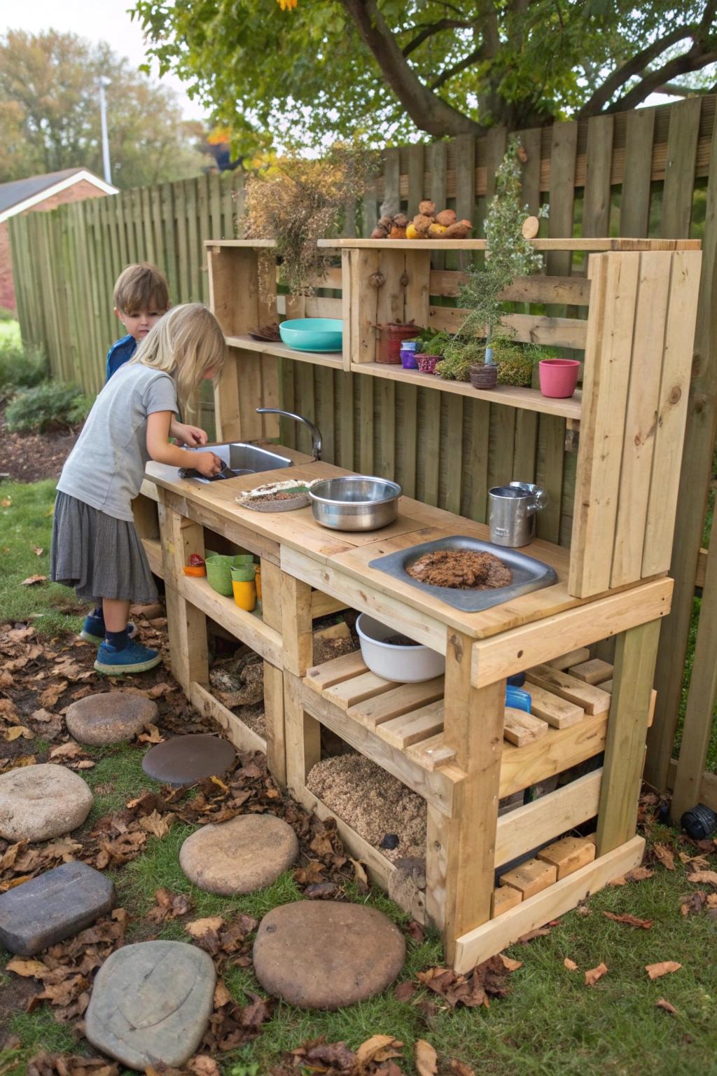 27 Creative Mud Kitchen For Kids Ideas