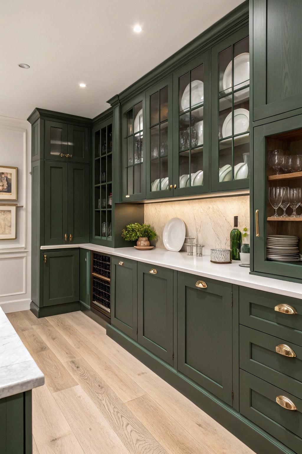 24 Creative Dark Green Kitchen Ideas