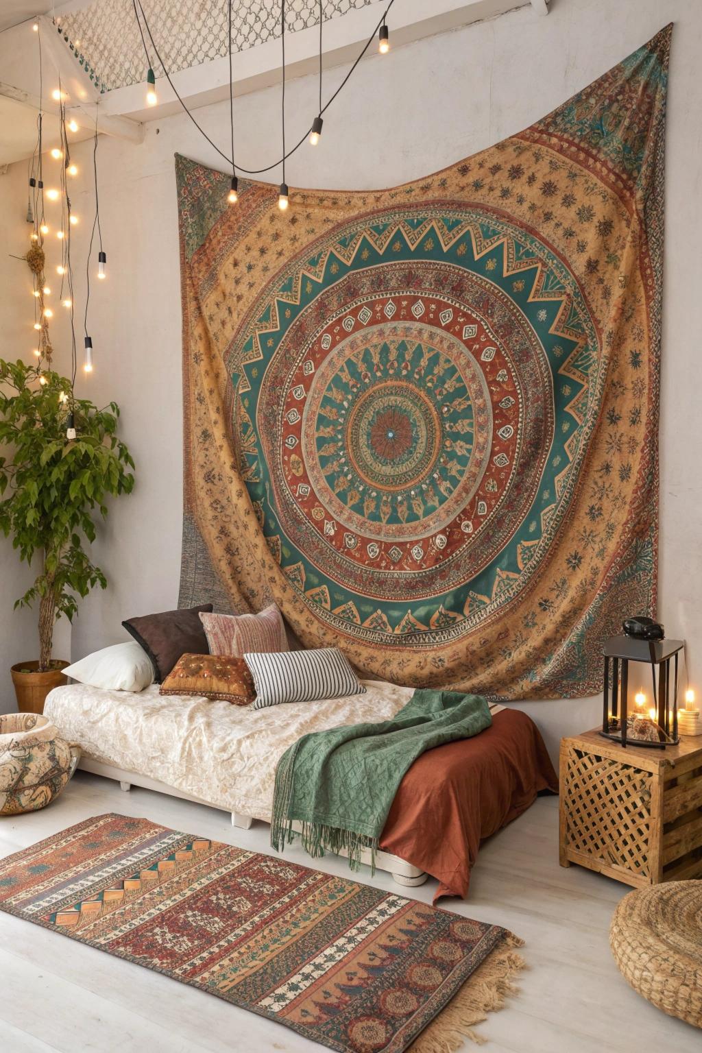 24 Creative Tapestry Bedroom Ideas