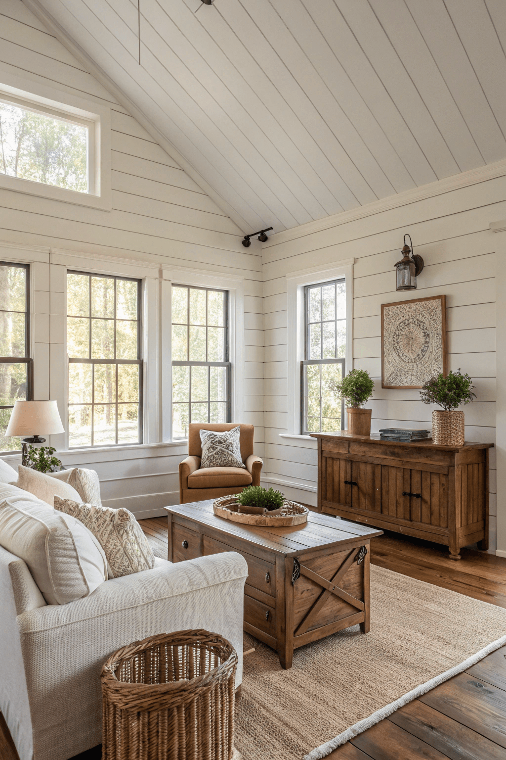 22 Creative Farmhouse Living Room Ideas