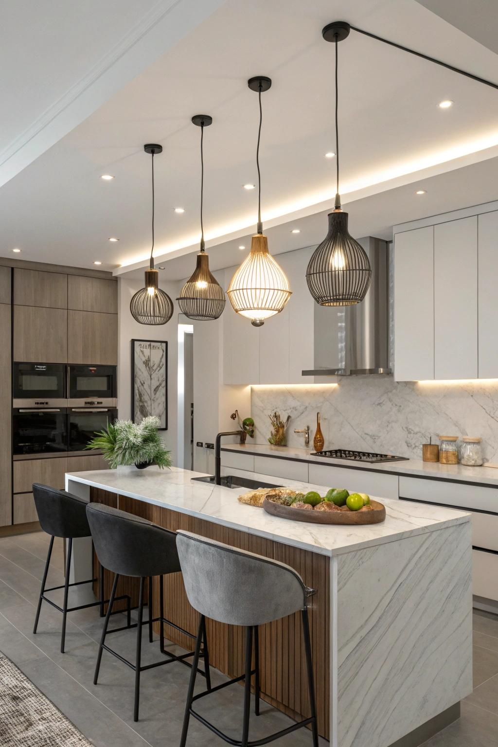 27 Creative Kitchen Island Lighting Ideas
