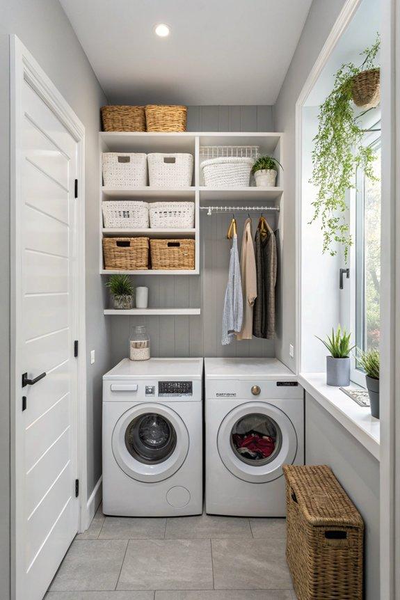 17 Narrow Laundry Room Ideas for Tight Spaces