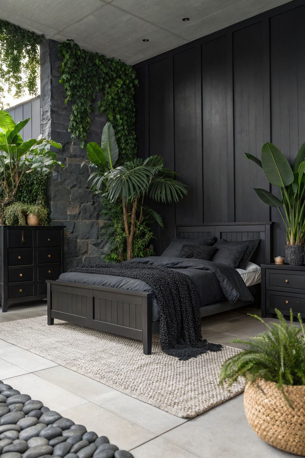 Nature-inspired Black Decor