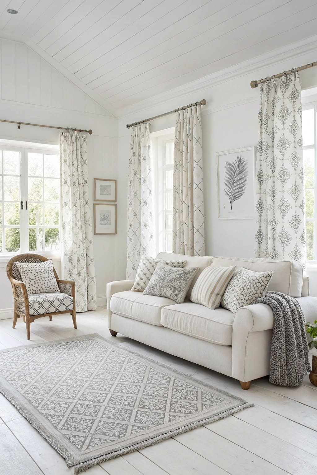 To create a polished look in your white 