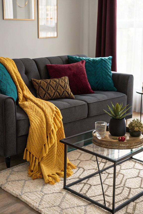 accent colors for grey