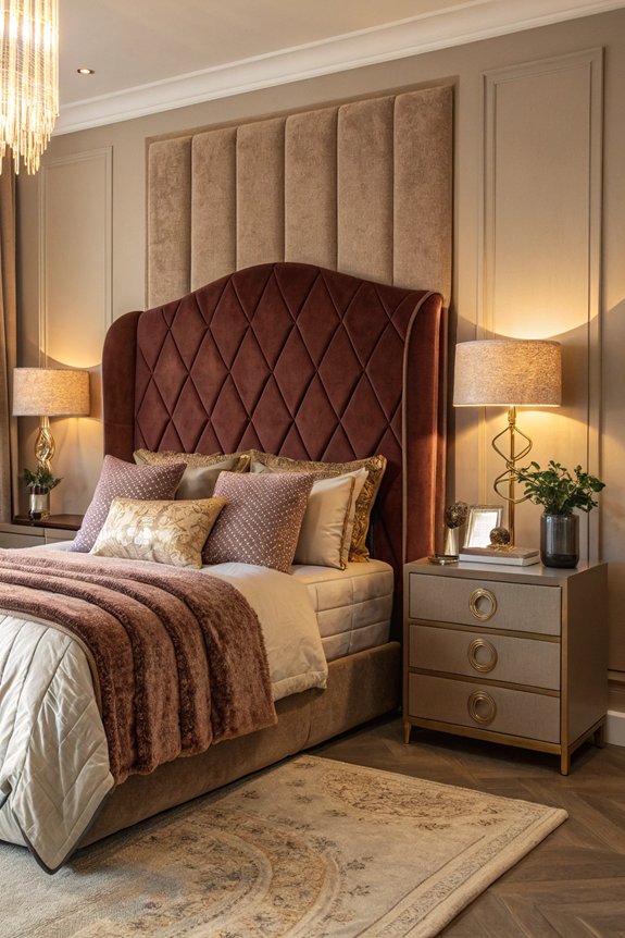 bold statement headboard design