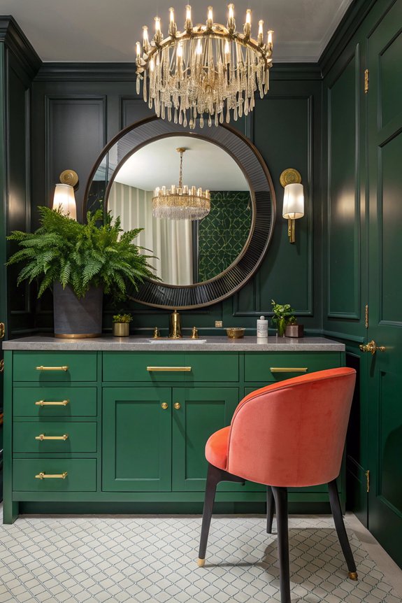 bold vibrant vanity designs