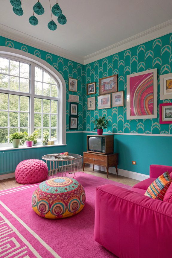 bold vibrant wall transformations