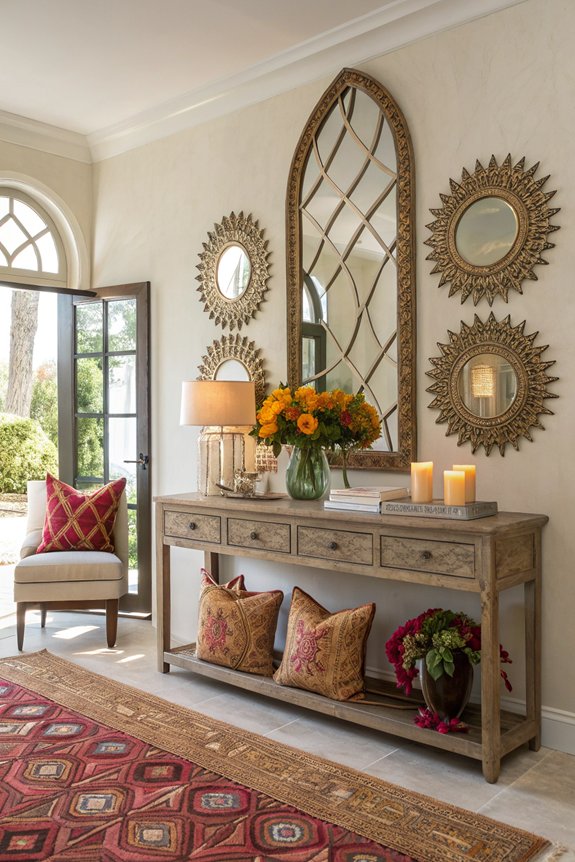 brighten home with mirrors