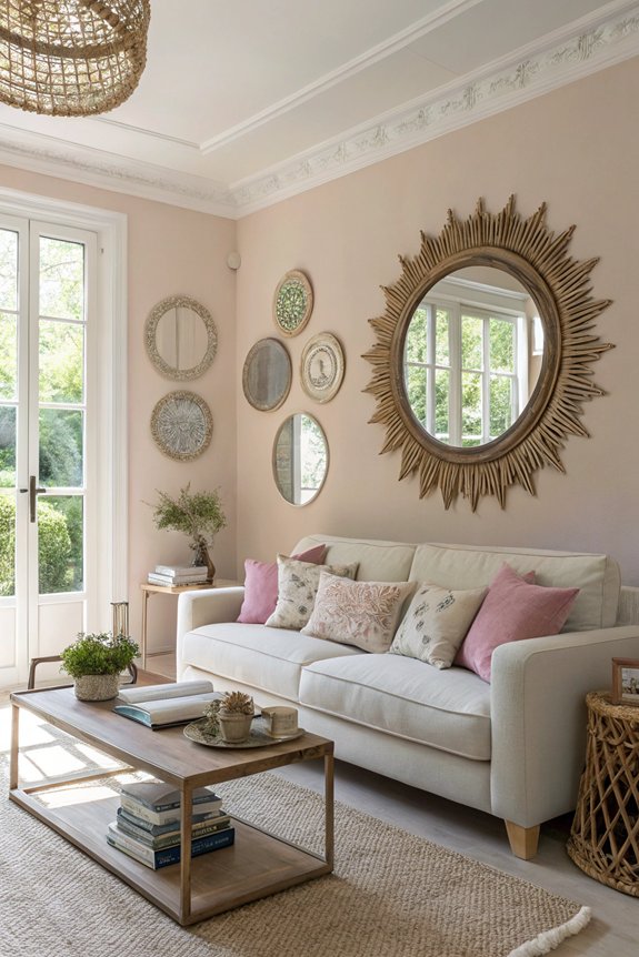 brighten space with mirrors