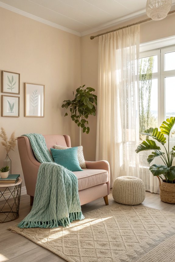 calming hues promote relaxation