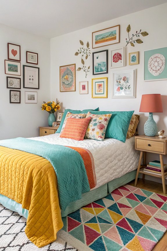 colorful accessories brighten spaces