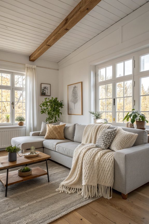 comfortable scandinavian living room