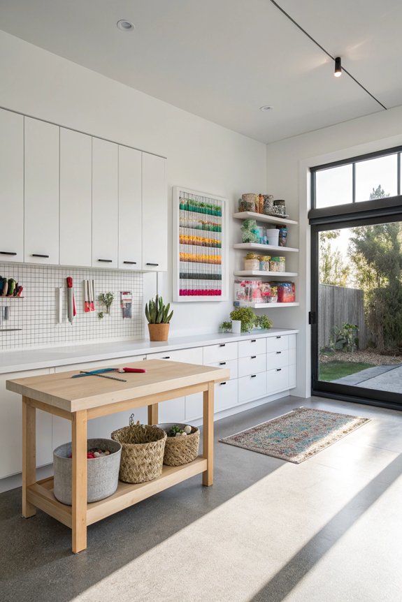 compact hobby workspace design