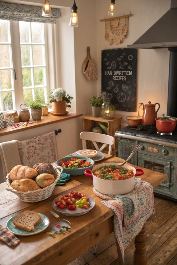 cooking and socializing together