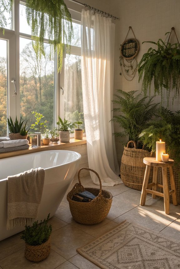 cozy bathroom plant ideas