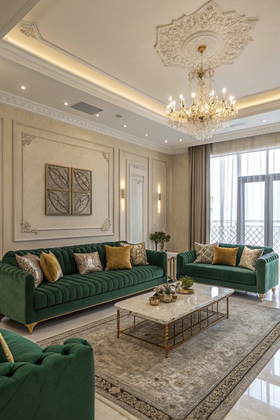 cozy chic seating area