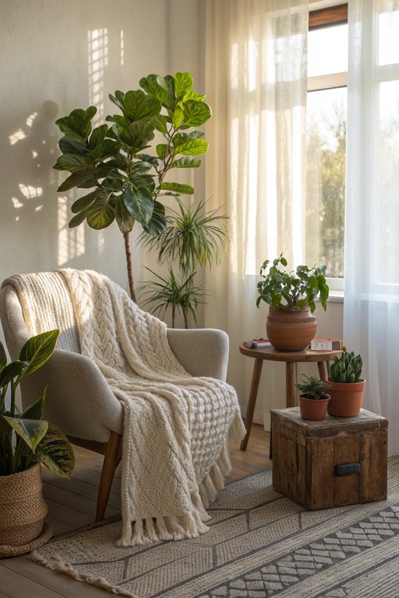 cozy indoor plant atmosphere