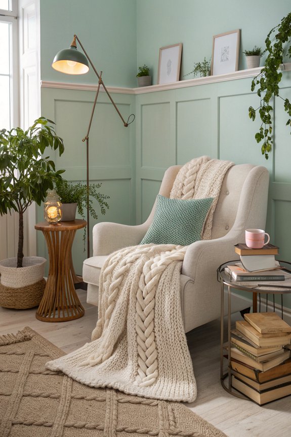 cozy inviting reading nook