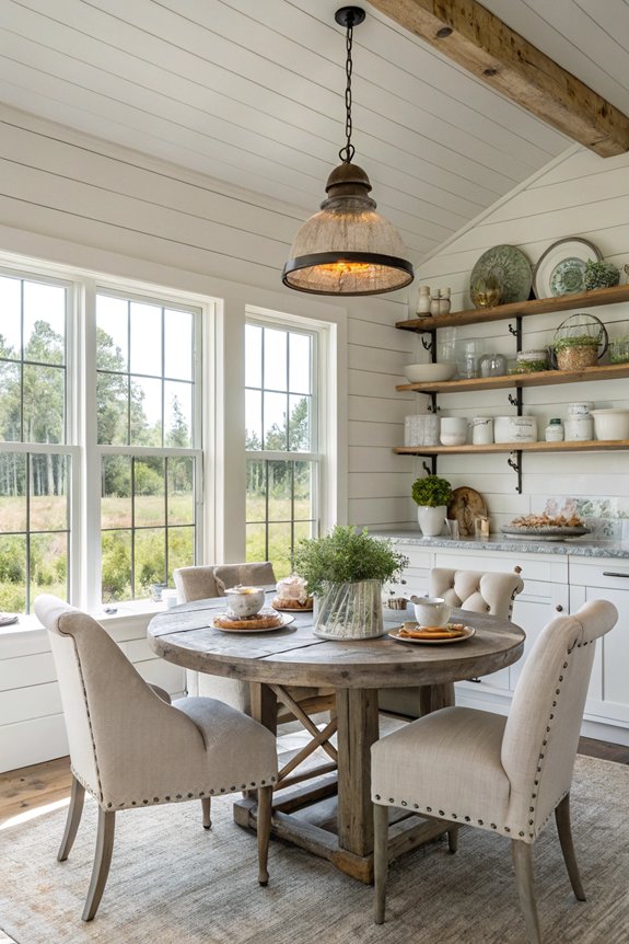 cozy kitchen dining nook