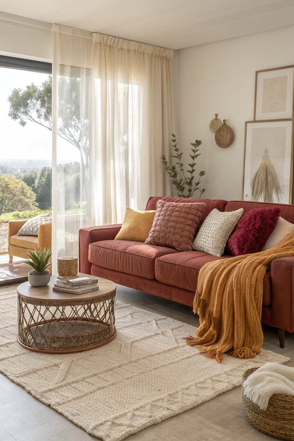 cozy textiles create warmth