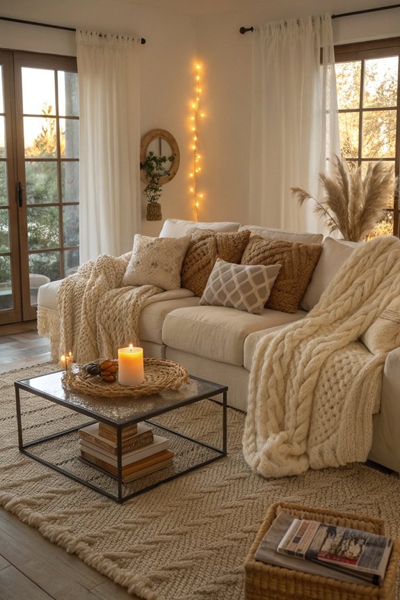 cozy textiles enhance comfort