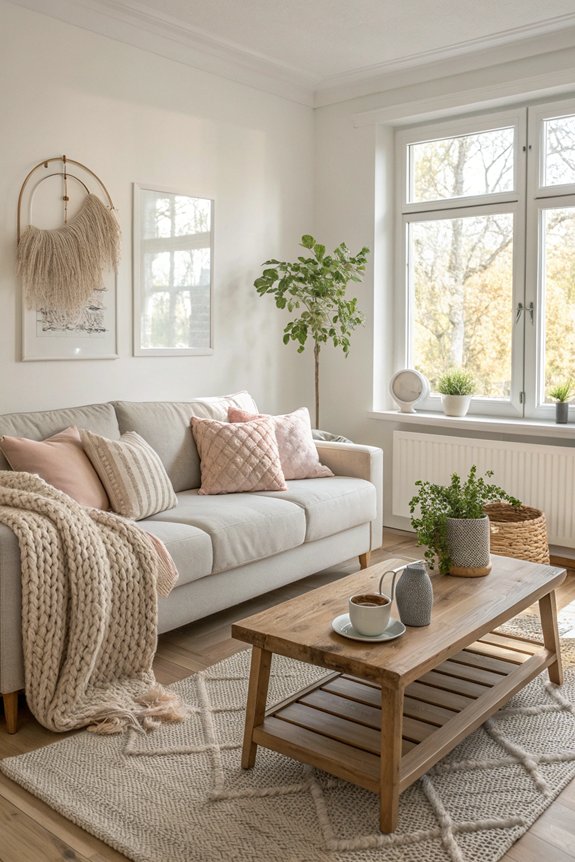 cozy textiles for warmth