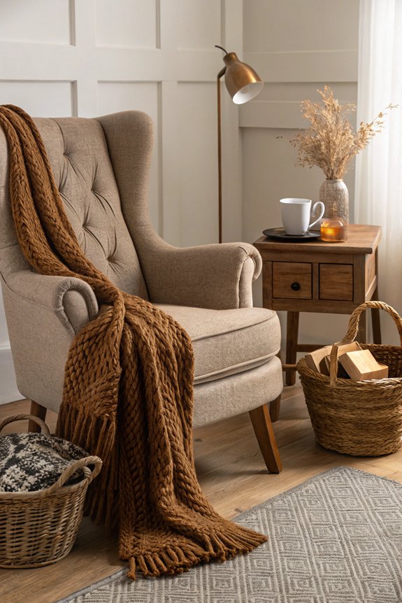 cozy throws enhance ambiance