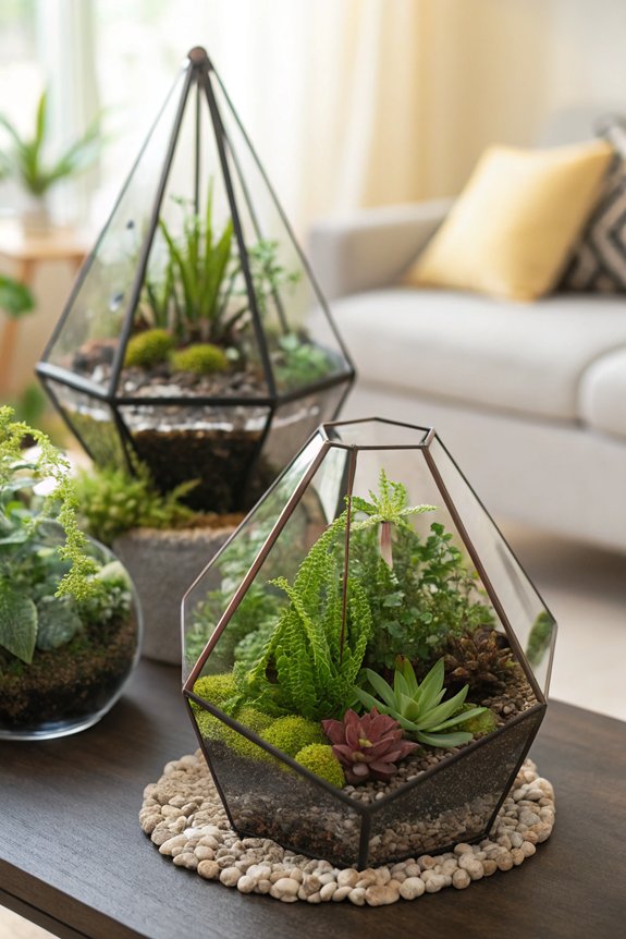 create indoor terrarium gardens