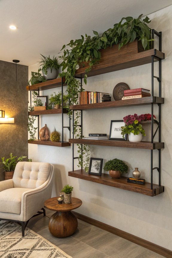 decorative wall mounted shelves