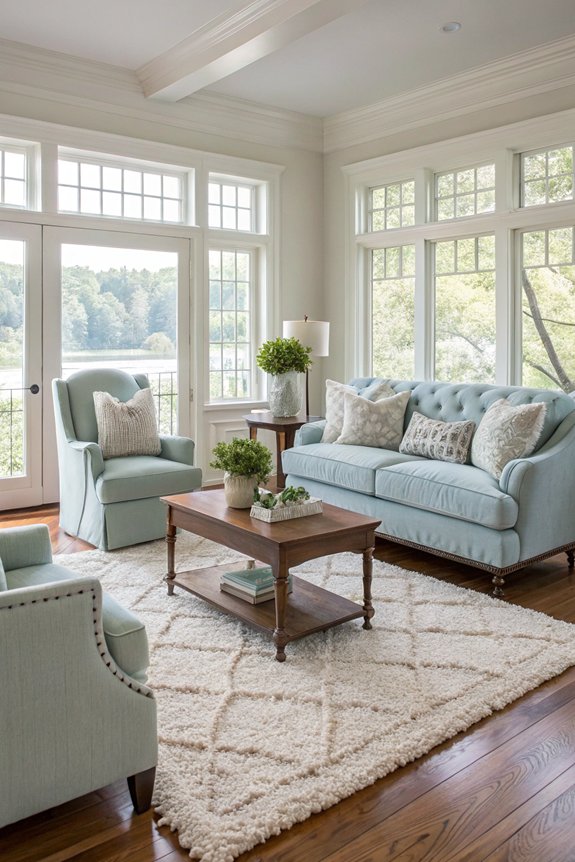 define spaces with rugs