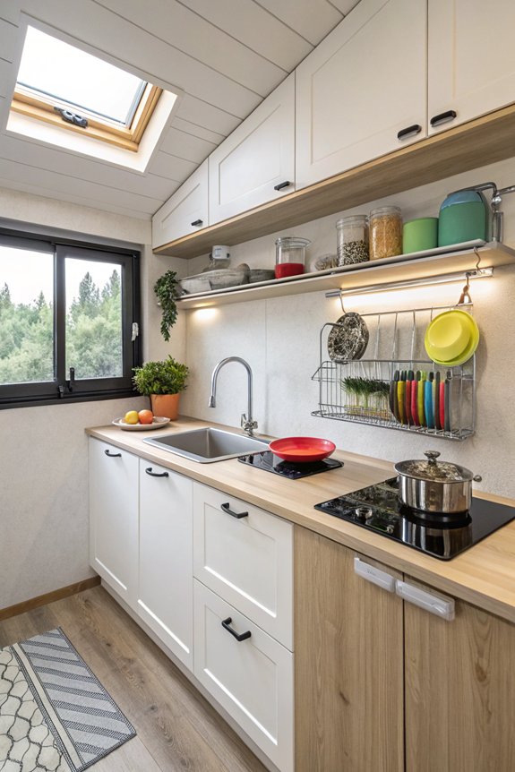 designate kitchen task zones