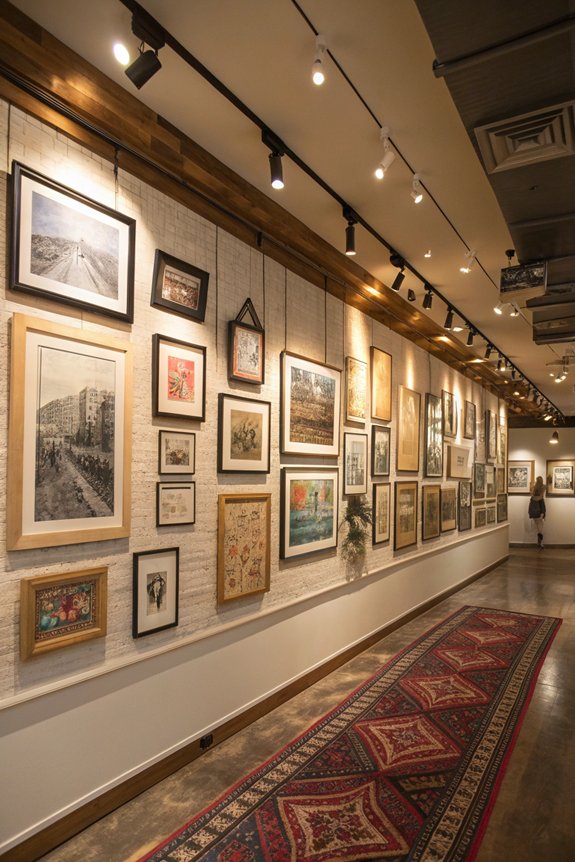eclectic art gallery layout