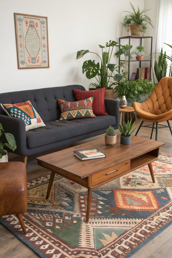 eclectic furniture style mix