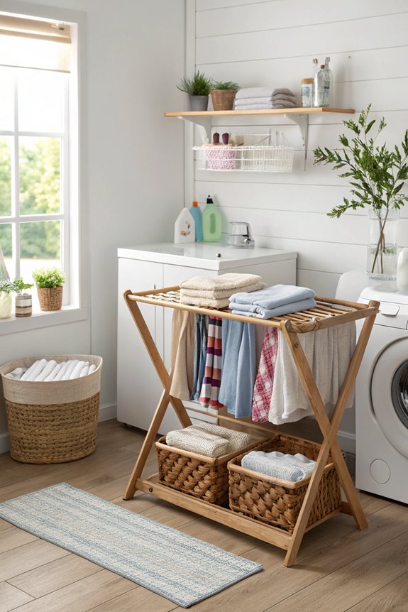 efficient laundry organization station