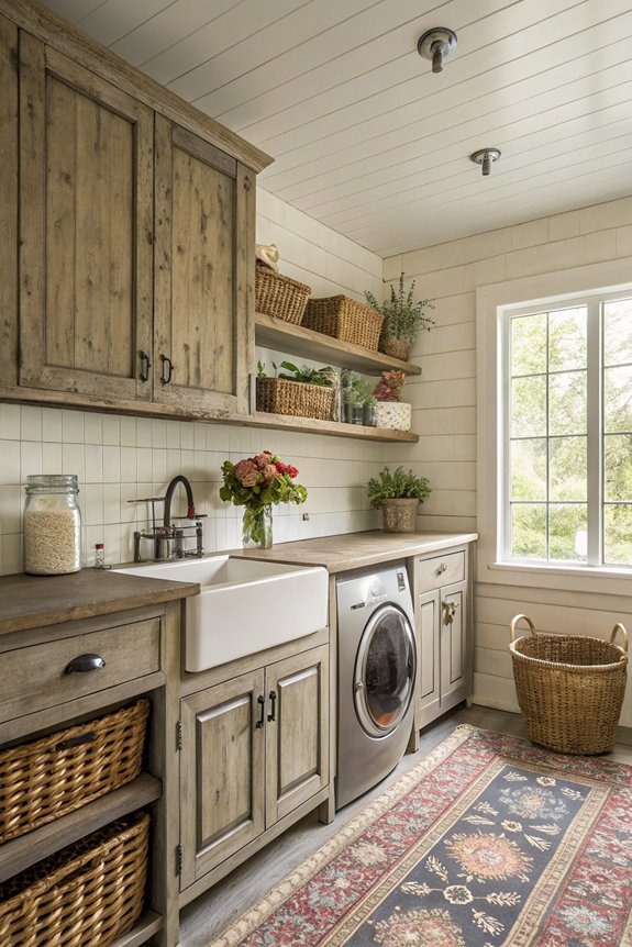 efficient mudroom laundry design