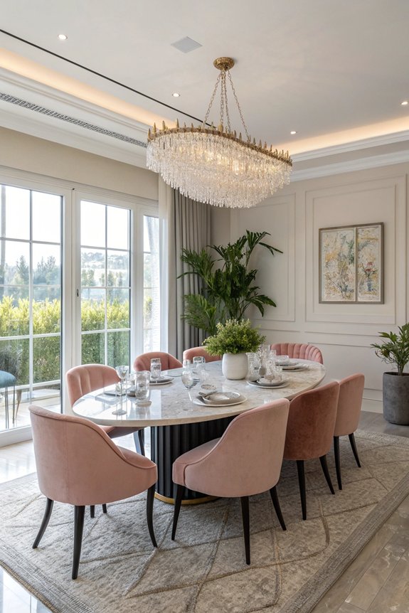 elegant dining room ambiance
