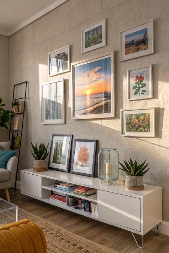 elevate decor with floating frames