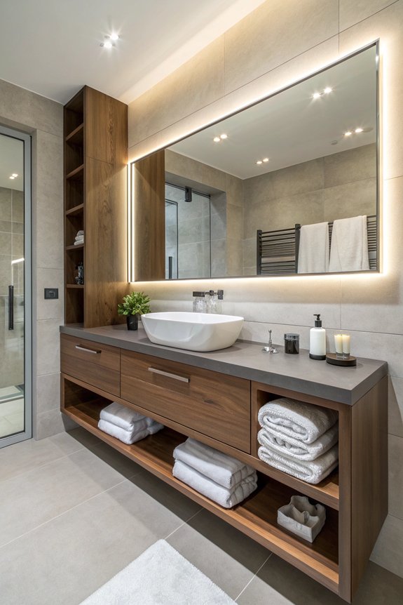 elevated vanities spacious appearance