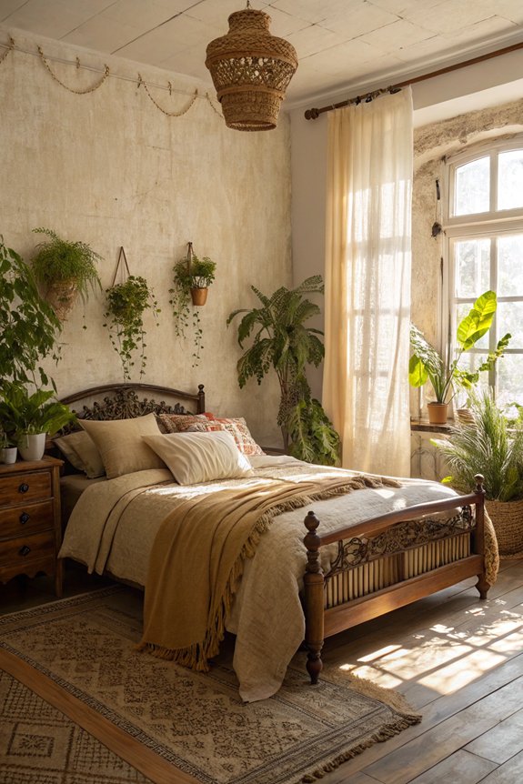 enhance bedroom with greenery