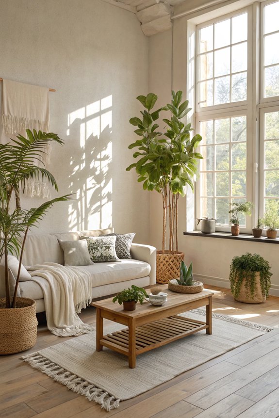 enhance decor with greenery