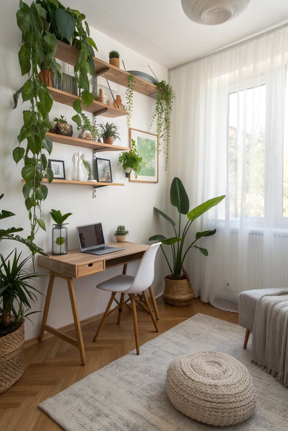 enhance decor with greenery