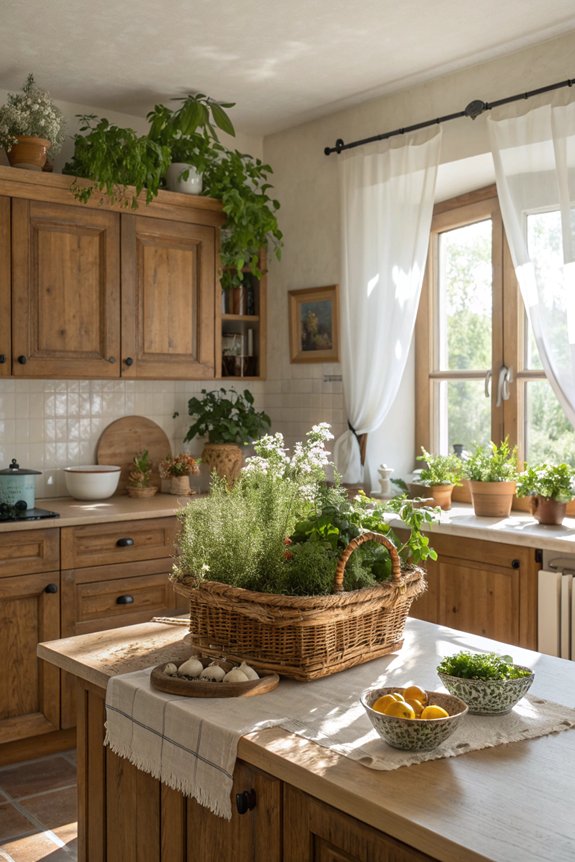 enhance kitchen with plants