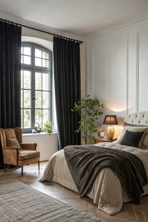 enhance sleep with blackout curtains