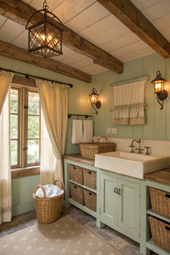 farmhouse lighting for laundry