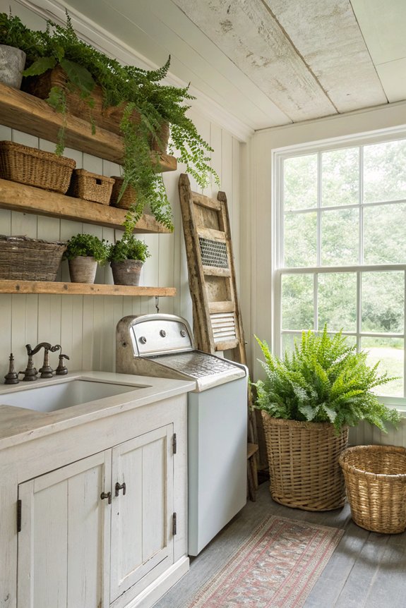 fresh greenery enhances laundry