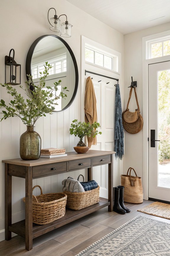 functional and stylish entryway decor