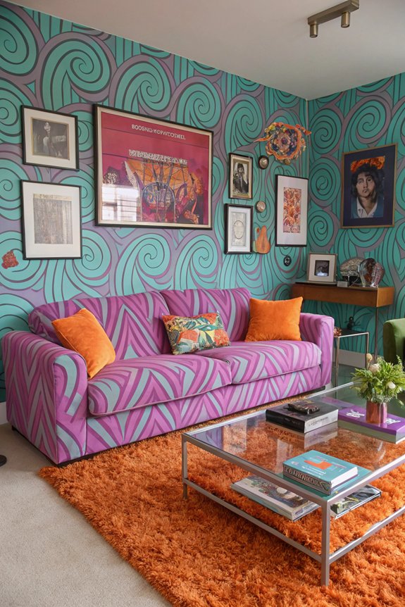 funky patterns create charm