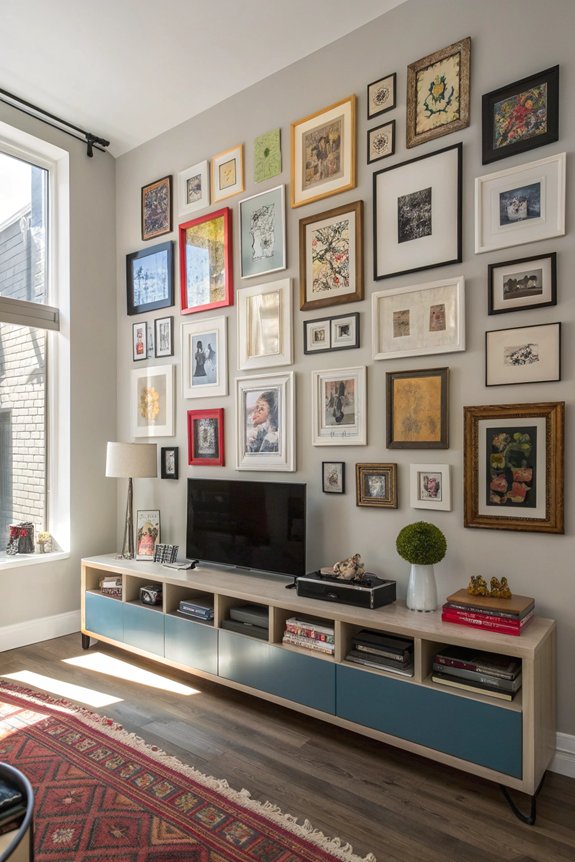 gallery wall of treasures