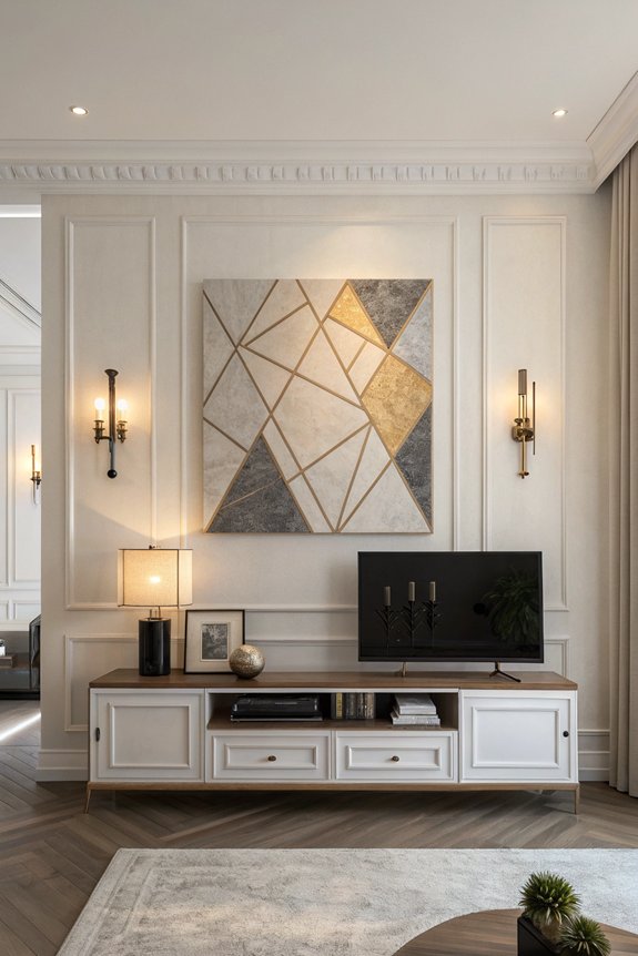 highlight wall decor lighting